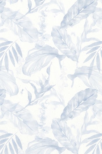 Blue botanical background, leaf graphic | Free Photo Illustration - rawpixel