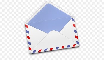 blue brand material envelope - AirMail 