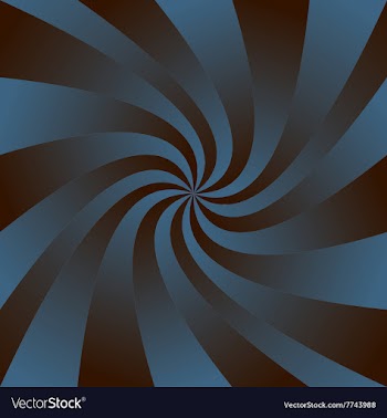 Blue brown curved ray background vector image