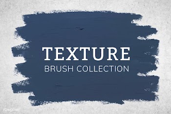 Blue brush stroke texture | Free stock vector - 680977