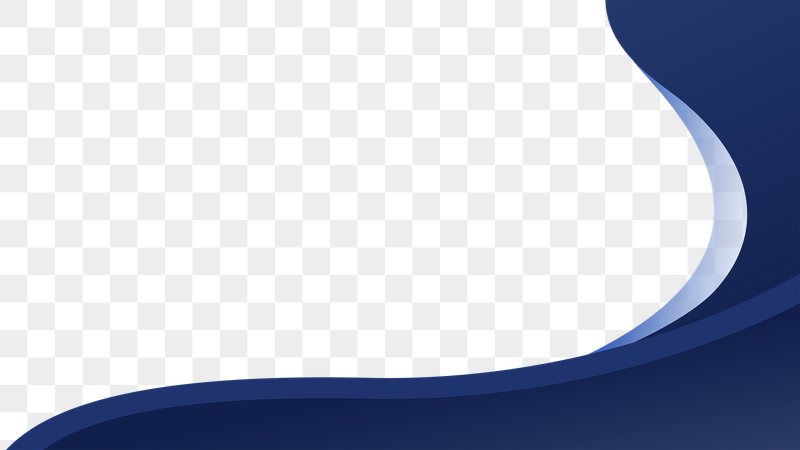 Blue business border, modern flow | Free PNG - rawpixel