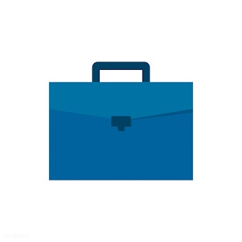 Blue business briefcase graphic illustration | Free stock vector - 429440