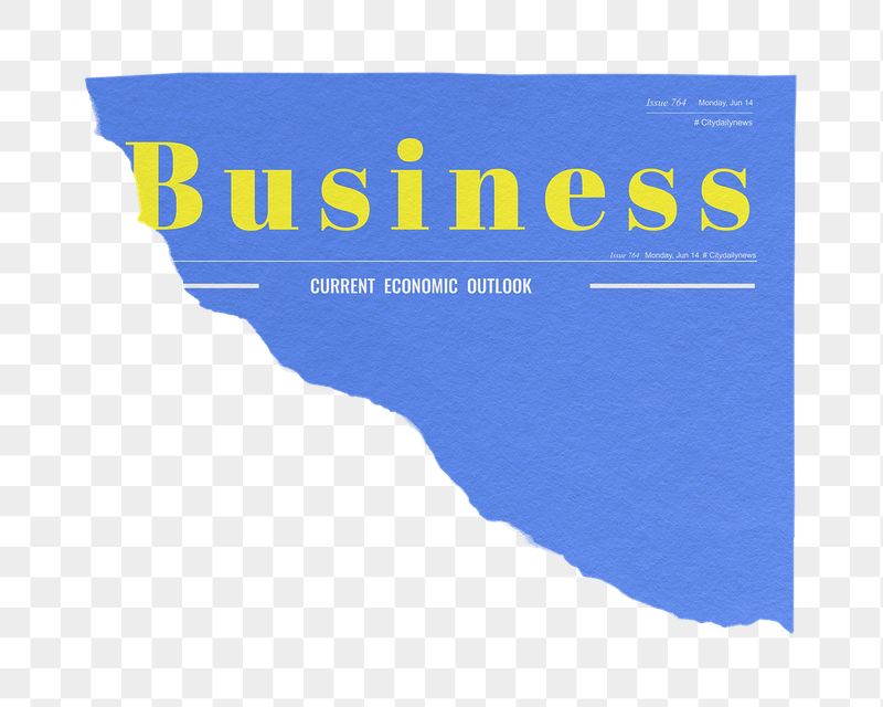 Blue business png ripped newspaper | Free PNG - rawpixel
