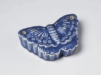 blue butterfly shaped porcelain water | Free Photo - rawpixel