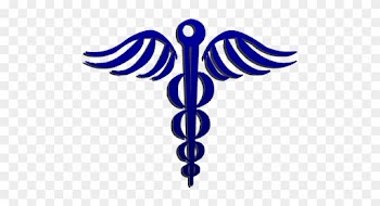 Blue Caduceus Medical Symbol - Caduceus As A Symbol Of Medicine