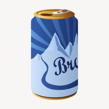 Blue can clipart, product packaging | Free PSD - rawpixel
