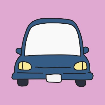 Blue car cartoon illustration, transport | Free Photo Illustration - rawpixel