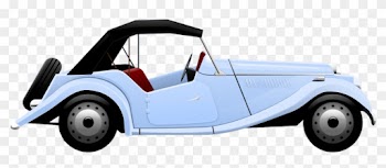 Blue Car Clipart Old Fashioned Car - Vintage Cars Clip Art Free