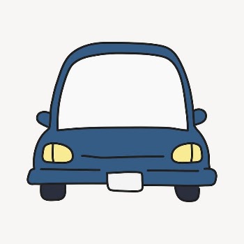 Blue car collage element, transport | Free Vector Illustration - rawpixel