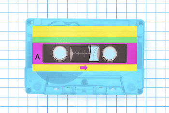 Blue cassette tape, retro funky | Free Photo - rawpixel