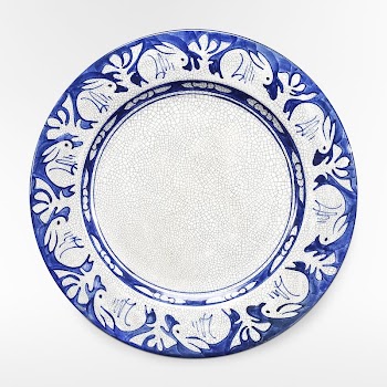 Blue ceramic plate. Original from the Minneapolis | Free Photo - rawpixel