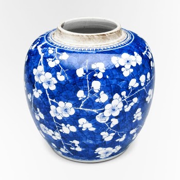 Blue ceramic vase. Original from the Minneapolis | Free Photo - rawpixel