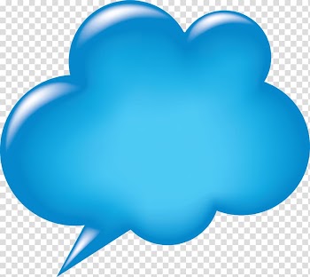 Blue chat cloud , Dialog box Dialogue Bubble Speech balloon, Cartoon bubbles transparent background PNG clipart