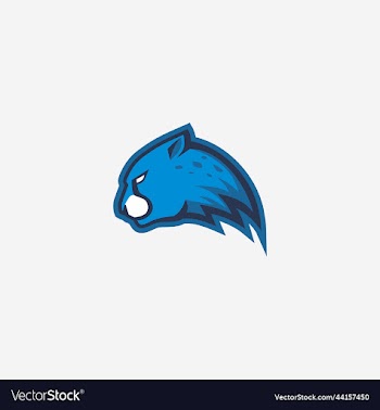 blue cheetah mascot