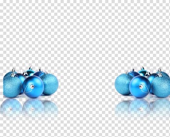 Blue Christmas tree Christmas ornament, Blue Christmas ball transparent background PNG clipart