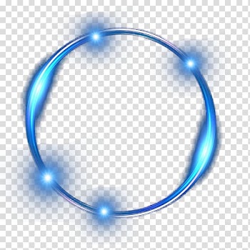 Blue circle , Blue ring light effect transparent background PNG clipart