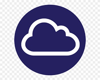 Blue Circle Cloud Icon Internet Clip Art At Clker - Cloud Icon Circle Png