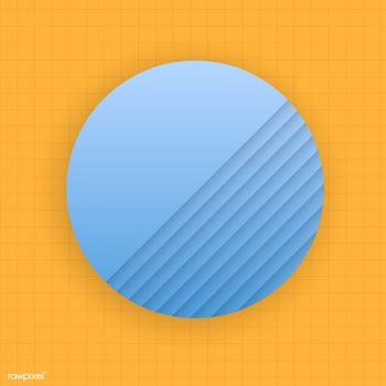 Blue circle on a yellow background vector  | Free  vector - 2281738
