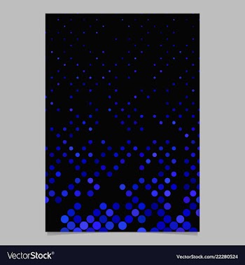 Blue circle pattern brochure background vector image