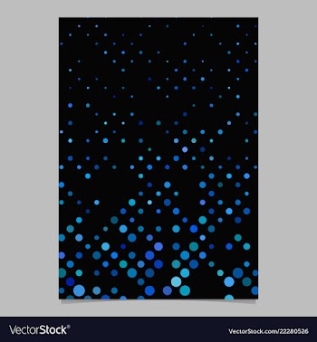 Blue circle pattern brochure background vector image