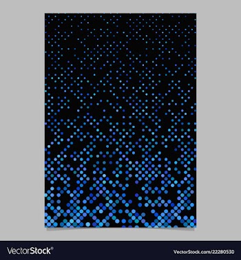 Blue circle pattern brochure background vector image