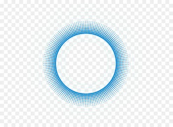 Blue Circle Pattern - Circle border 