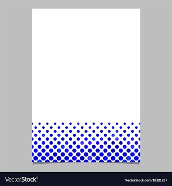 Blue circle pattern page template - design from vector image