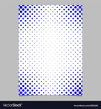 Blue circle pattern page template - design from vector image