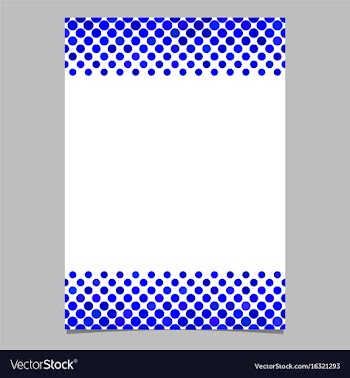 Blue circle pattern page template - design from vector image