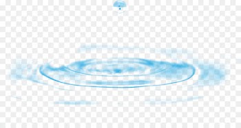 Blue Circle Pattern - Transparent water ripples 