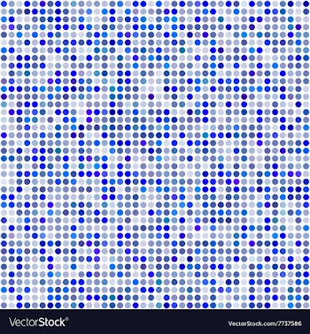 Blue circle pixel mosaic background vector image
