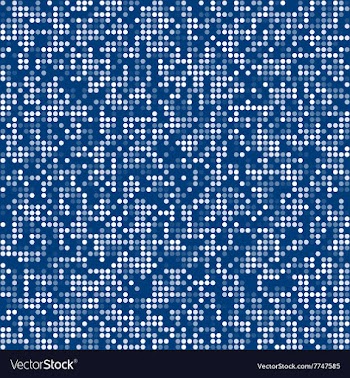 Blue circle pixel mosaic concept background vector image