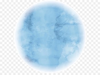 Blue circular watercolour 