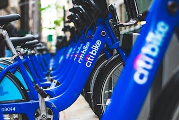 Blue Citi Bike Lot