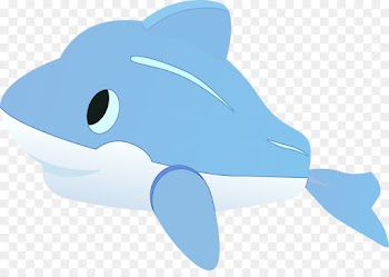 blue clip art marine mammal dolphin cetacea