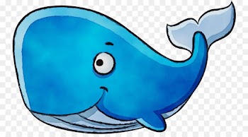 blue clip art marine mammal fish whale