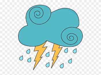Blue Cloud Clipart - Raining Clouds Clip Art