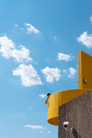 blue cloudy sunny sky