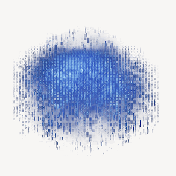 Blue code collage element psd | Free PSD - rawpixel
