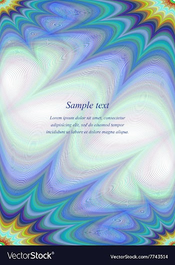 Blue colorful page corner design template vector image