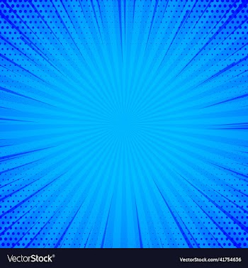 blue comic background with lines halftone
