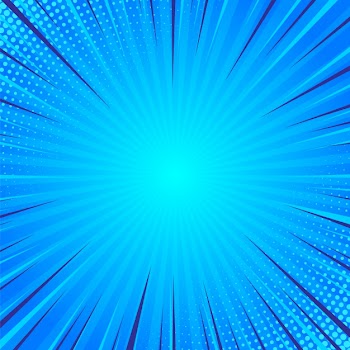 Blue comics pop art background Free Vector