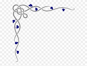 Blue Corner Border Design