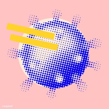 Blue coronavirus cell under microscope design element on a pink backgr.. | Free  vector - 2319340
