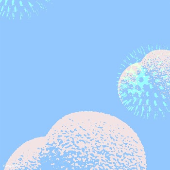 Blue coronavirus patterned background | Free  vector - 2320800