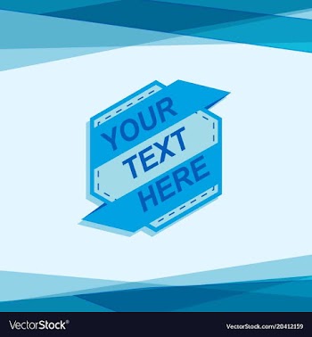 Blue corporate badge vector image