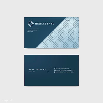 Blue corporate business card template | Free stock vector - 544365
