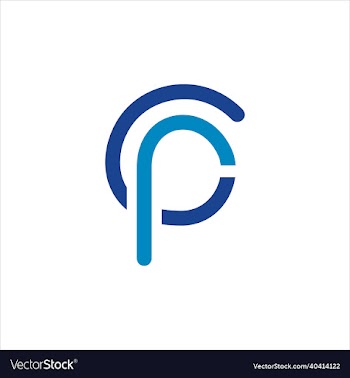 blue cp line art template