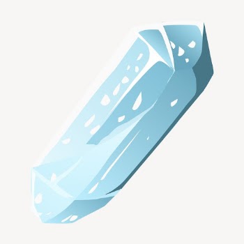 Blue crystal collage element, gaming | Free Vector - rawpixel