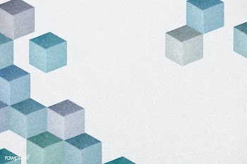Blue cubic patterned background | Free  illustration - 2346126
